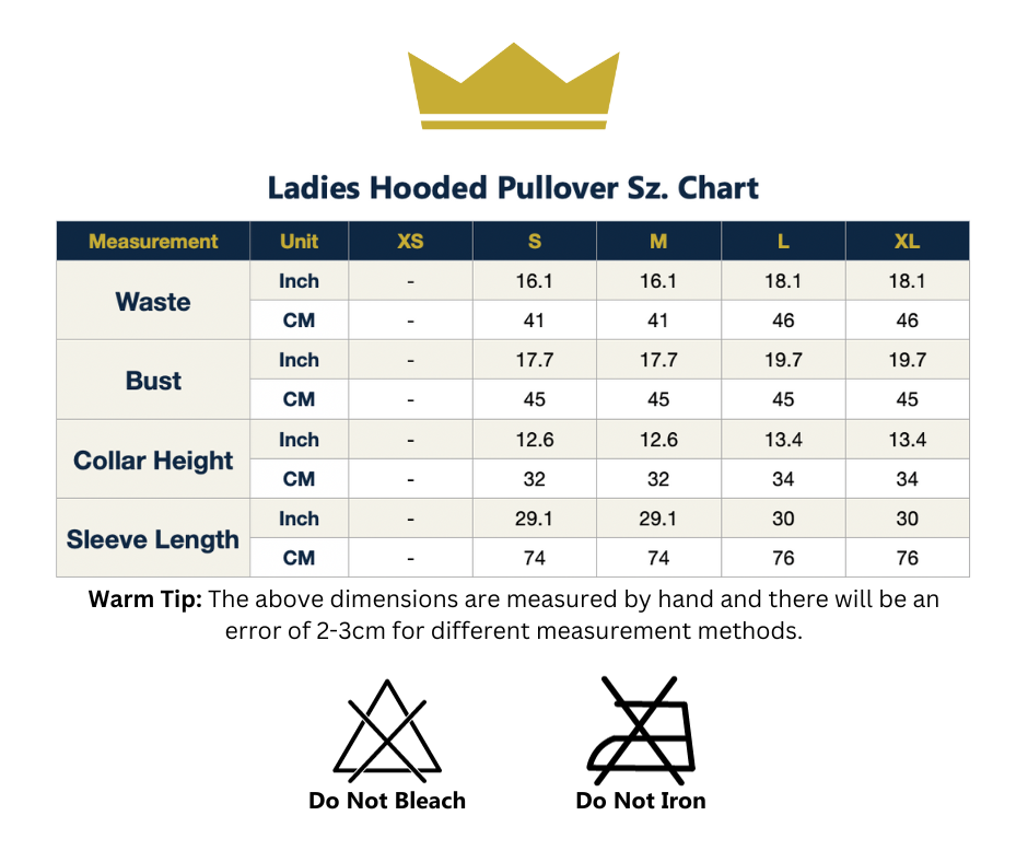 Ladies Hooded Pullover