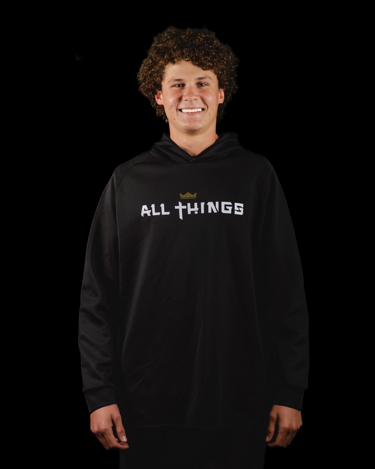 Mens Classic Black Pullover Hoody