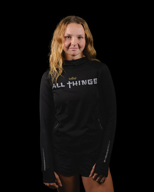 Ladies Hooded Pullover